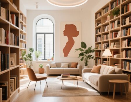 ومن تصنيفات المكتبة (أدب المرأة) .. أو: صوت المرأة! ليست هي "مكتبة عن المرأة" وحسب، بل حيّز فكري يلفت الانتباه على "تأنيث" المعرفة .. مشرقة ومستعصية .. هادئة وعميقة، ولا تحتاج أن ترفع صوتها