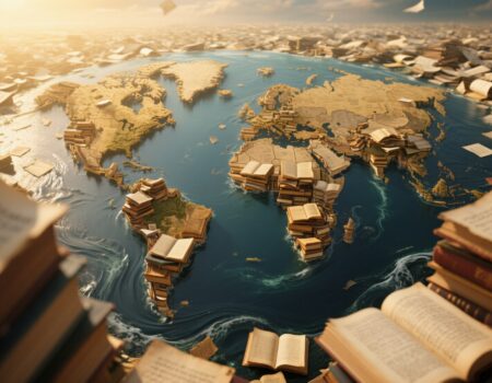 ومن تصنيفات المكتبة (أدب الرحلة) .. أو: سفر روحي! هذه المكتبة لا تقول: "سافر" .. بل تقول: "اقرأ .. وستتحرّك الروح وحدها"