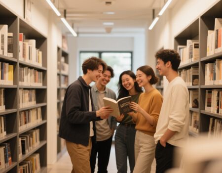 ومن تصنيفات المكتبة (الأدب الساخر) .. أو: نضحك لنفهم! هذه ليست مكتبة "للضحك" .. بل مكتبة تفهم أن السخرية شكل من أشكال الجدية .. وربما أكثر رقياً