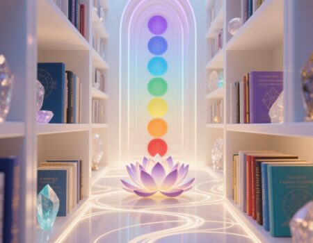 ومن تصنيفات المكتبة (علم الطاقة والروحانيات) .. أو: ذبذبات الوعي! هذه المكتبة لا تقول: "تعلّم" .. بل تقول: "انسجم .. ودع المعرفة تمرّ عبرك"